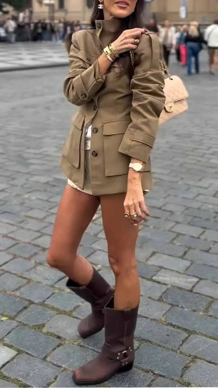TABBED POCKET JACKET