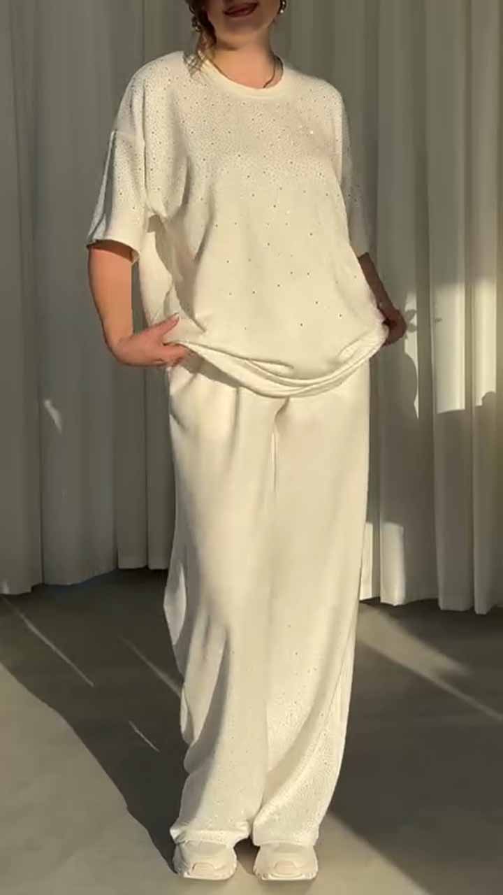 Summer Heavy Industry Full of Stars Hot Diamond Casual Suit