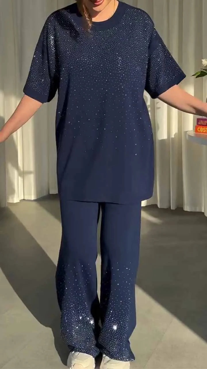 Summer Heavy Industry Full of Stars Hot Diamond Casual Suit