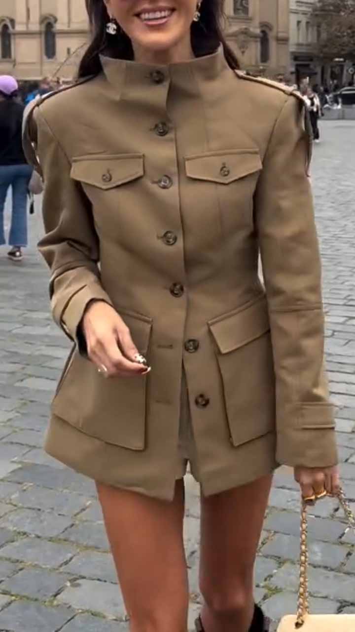 TABBED POCKET JACKET