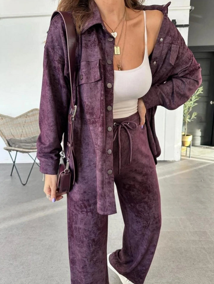 Batik pattern jumpsuit set