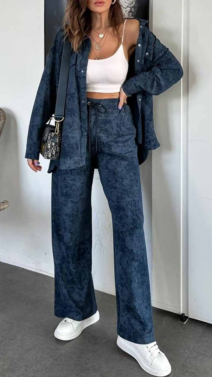 Batik pattern jumpsuit set
