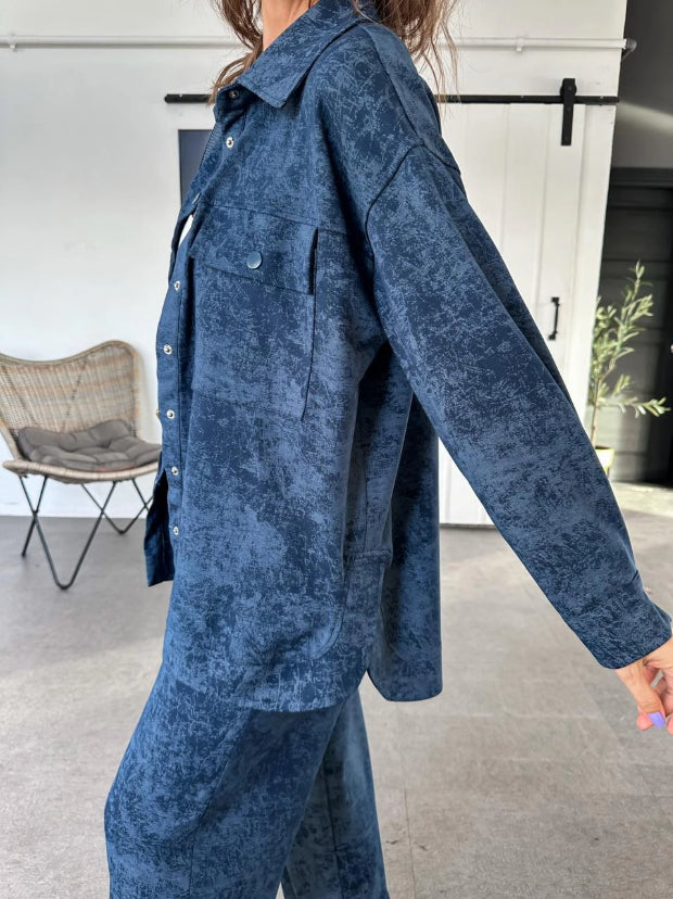 Batik pattern jumpsuit set