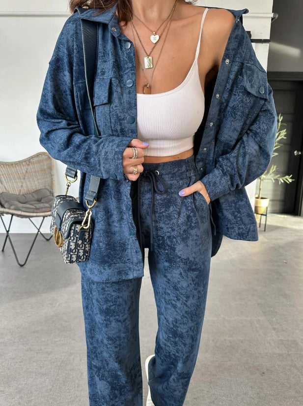 Batik pattern jumpsuit set